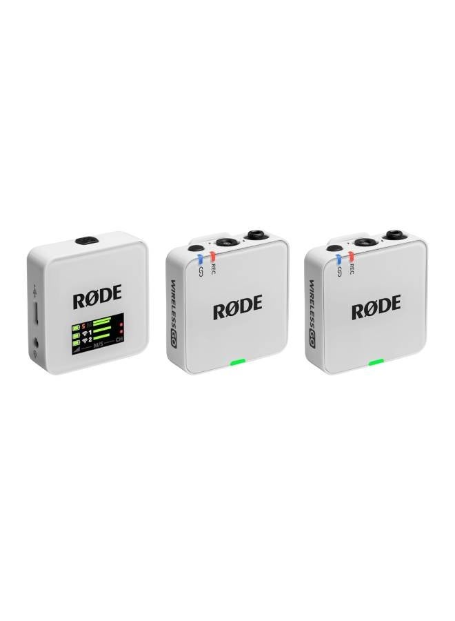 رود نظام ميكروفون لاسلكي مدمج Rode Wireless GO (الجيل الثالث)، أبيض WIGOGEN3 - Image 1