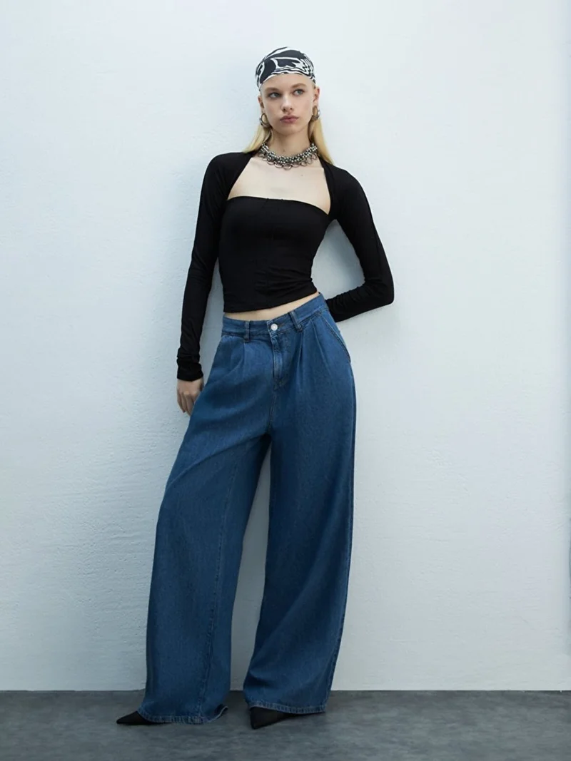 Women's Sierra Wide Leg High Waist Jeans