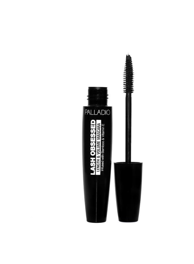 PALLADIO Lash Obsessed Mascara, Extreme Definition Lengthening Mascara, Amplifies Volume & Fullness, Evenly Coats Lashes, Lucious Length, Natural lengthening, No Smudging, All Day Wear, Black - Image 1