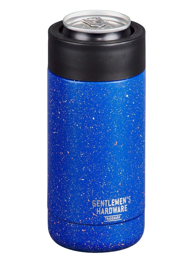 Gentlemen's Hardware Double-Walled Insulated Stainless Steel Beverage Cooler, 11-Ounce, Blue Speckle - Image 2