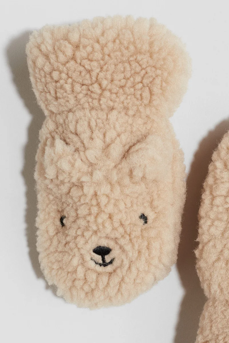 H&M Teddy mittens