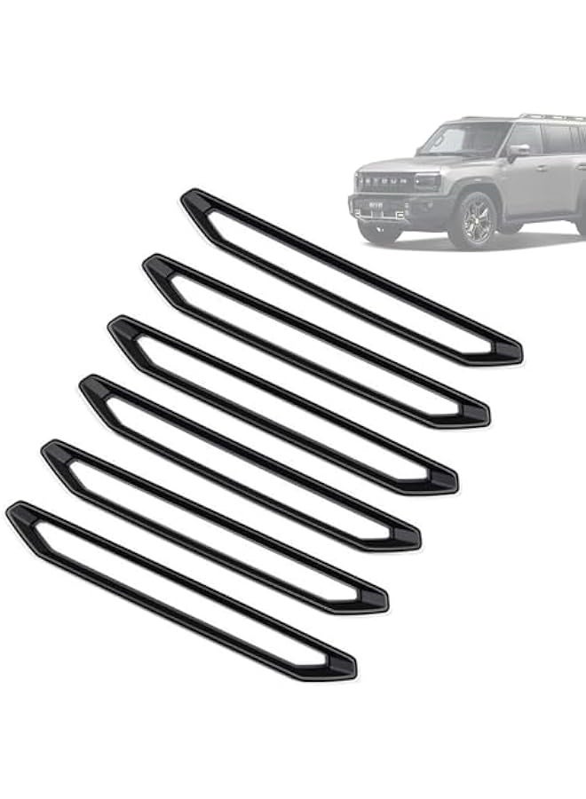 Topleo Jetour T2 Roof rack trim cover, Roof Decorative Overlay, Matte Black 6pcs - Image 1