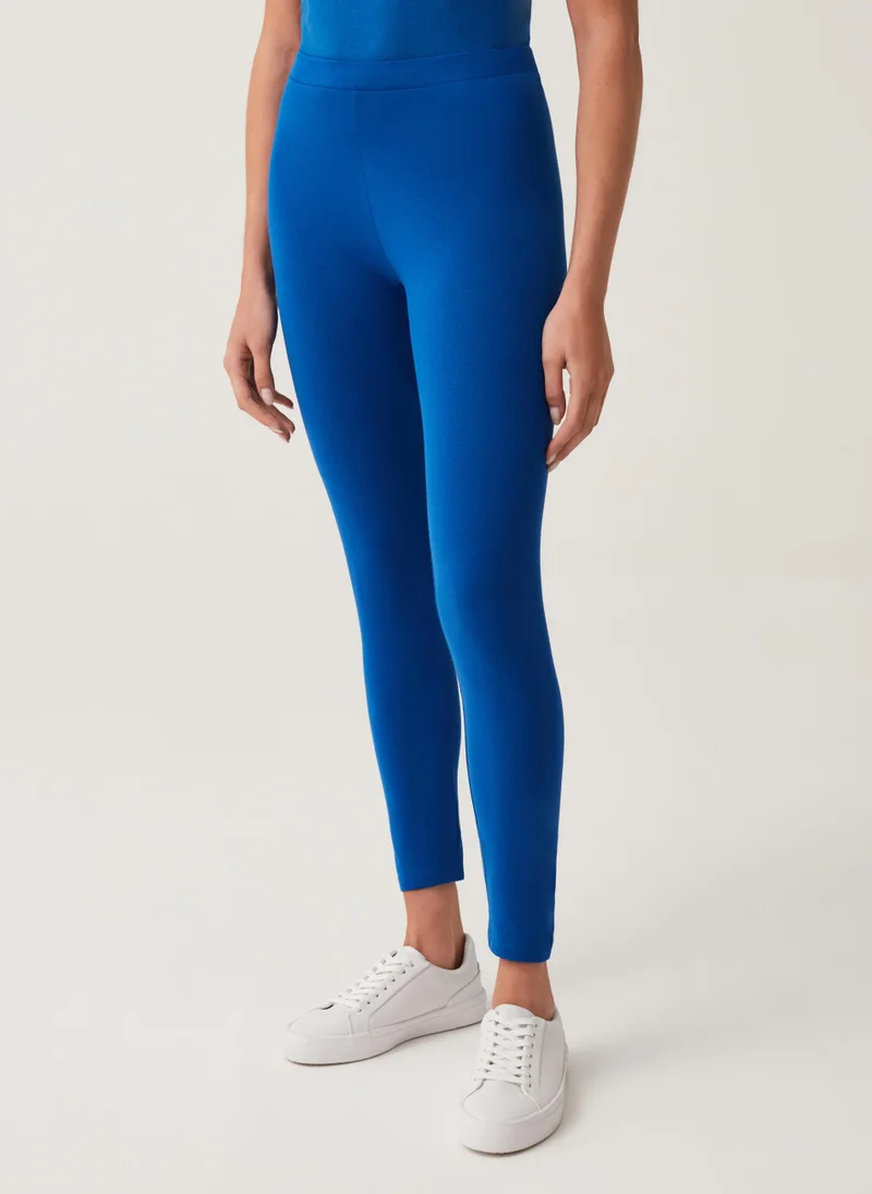 او في اس OVS Womens Leggings - Navy