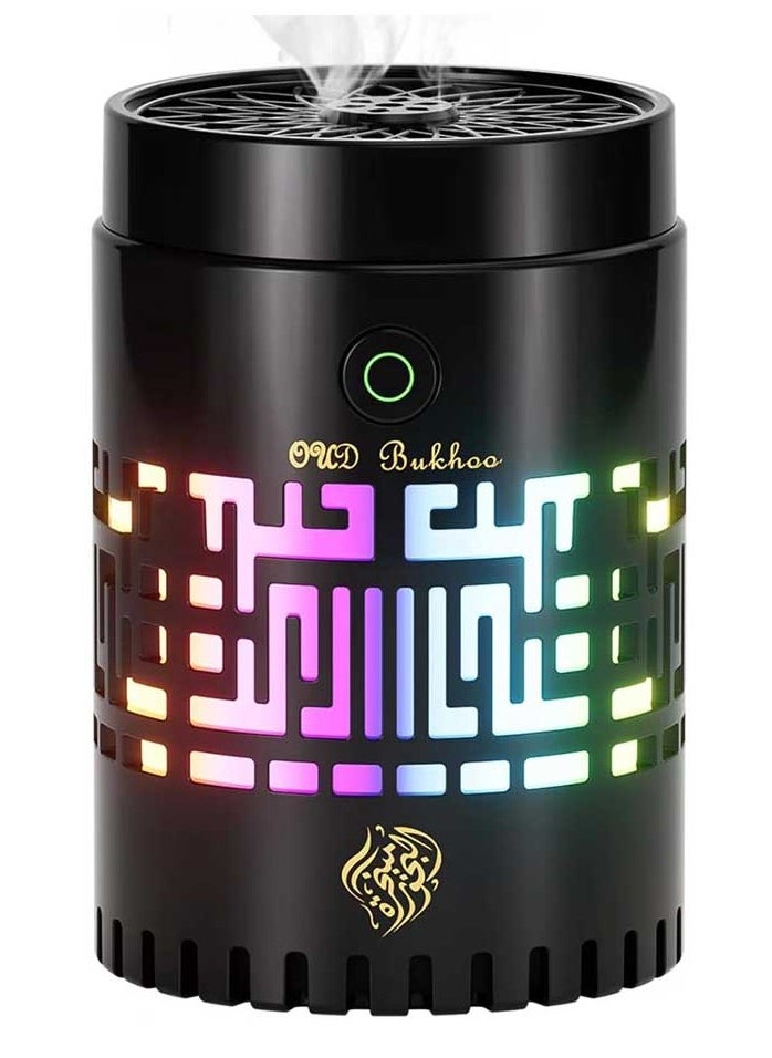 عود بخور مبخرة عود كهربائية بخور عربي مع مكبر صوت مسلم للقرآن بالكامل عن بعد والتحكم في التطبيق  - Image 1