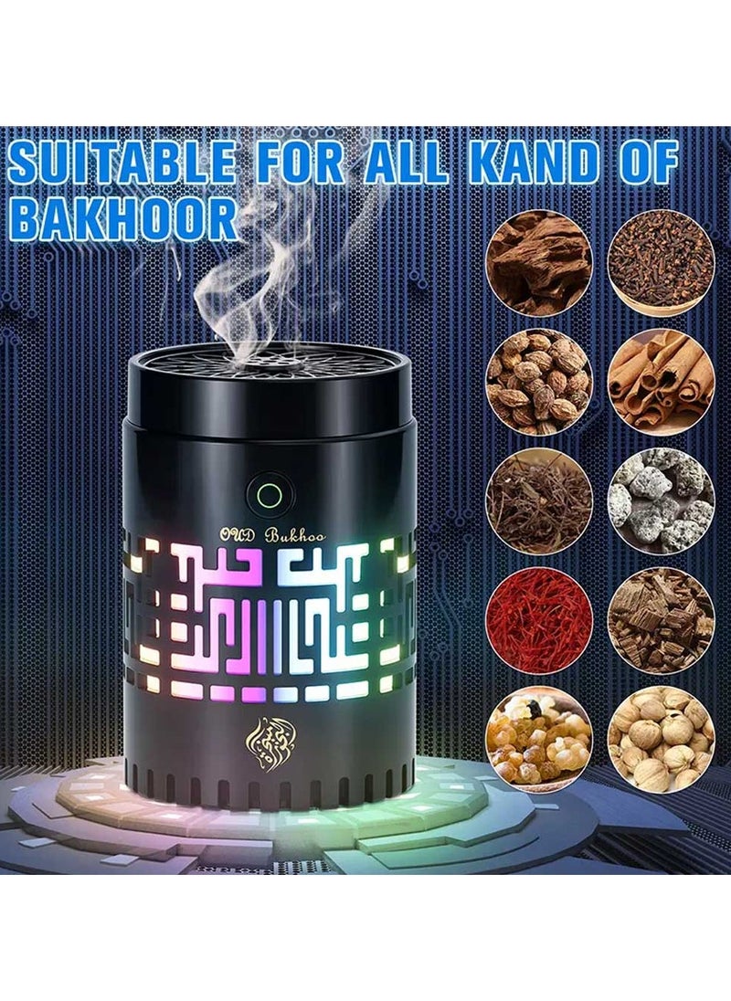 عود بخور مبخرة عود كهربائية بخور عربي مع مكبر صوت مسلم للقرآن بالكامل عن بعد والتحكم في التطبيق  - Image 2