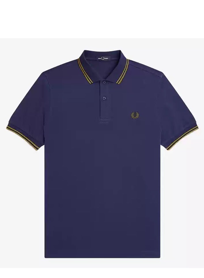 FRED PERRY Fred Perry Wheat polo Shirt men's short-sleeved cotton slim-fit business casual lapel top 