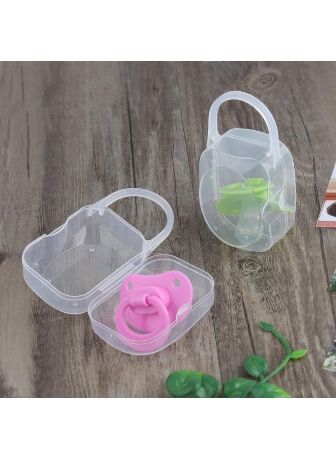 أكمور Accmor Baby Pacifier Case, Pacifier Holder, Pacifier Box for Travel, BPA Free, 2 Pack - Image 4