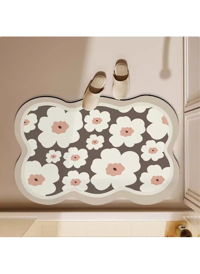 Berma Baby مجموعة من 3 قطع من سجادات الحمام - سجادة حمام سريعة الجفاف فائقة الامتصاص للحمام سجاد حمام من التراب الدياتومي مع ظهر مطاطي سجاد حمام غير قابل للانزلاق لأرضية الدش - Image 5