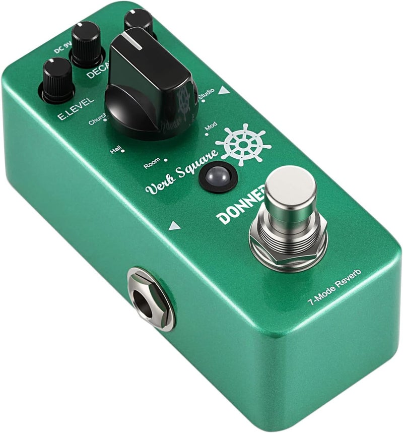 Donner Digital Reverb Guitar Effect Pedal Verb Square with 7 Modes - Image 1