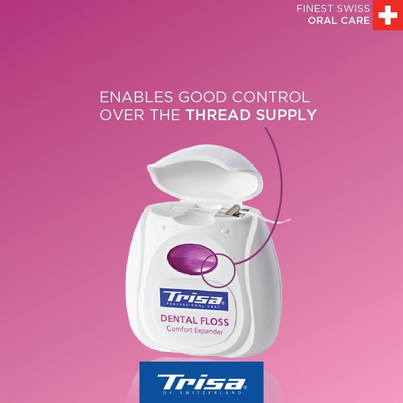Trisa Professional Dental Floss Comfort Expander - Mint 40m - Image 4