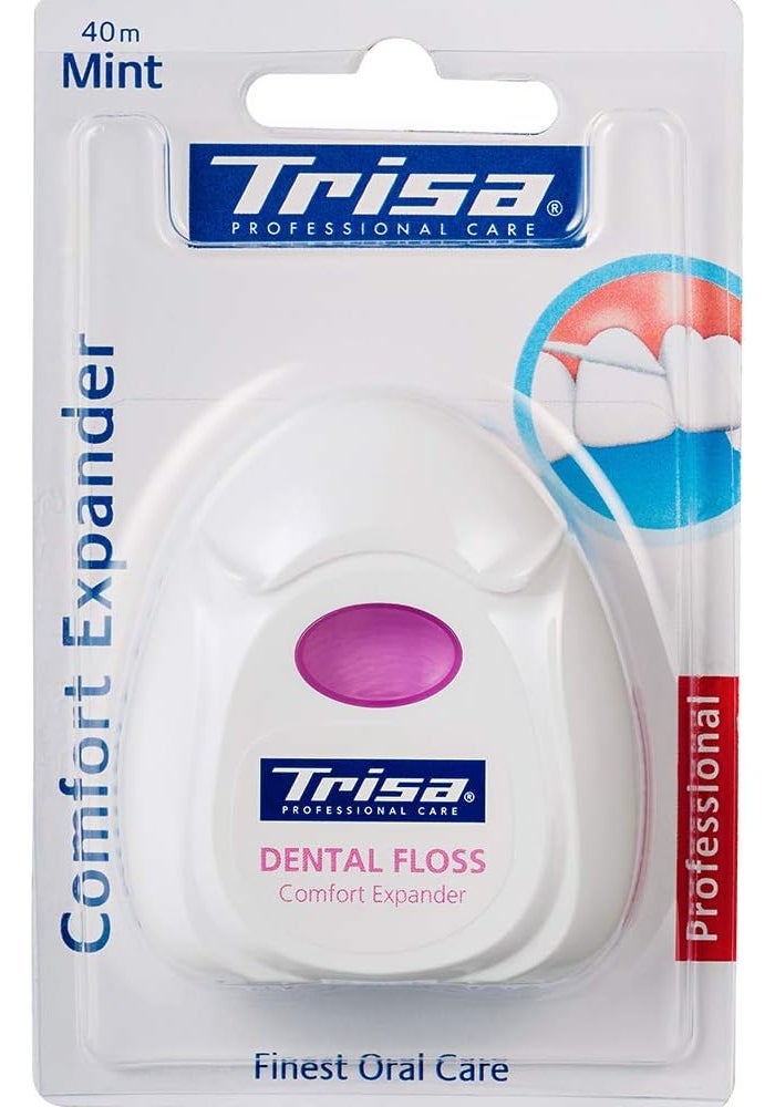 Trisa Professional Dental Floss Comfort Expander - Mint 40m - Image 1