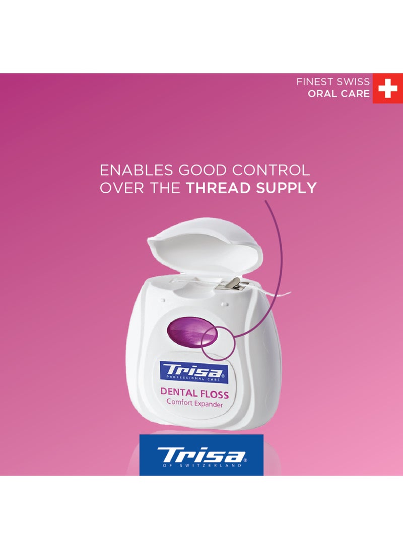 Trisa Professional Dental Floss Comfort Expander - Mint 40m - Image 4