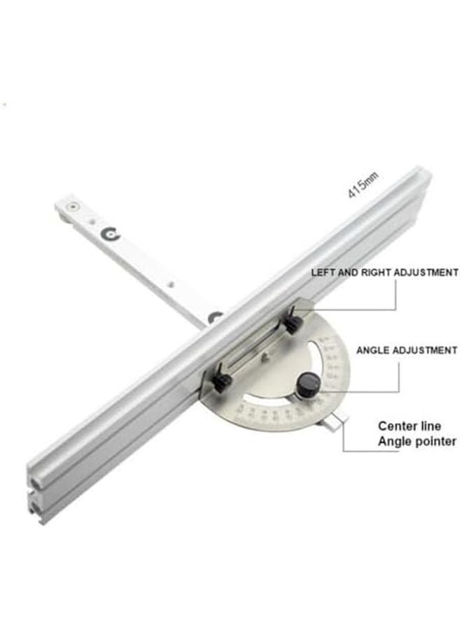 مقياس الزاوية لمنشار طاولة النجارة مع مسطرة زاوية قابلة للتعديل، ودليل سكة من الألومنيوم، وموقف مسار للقطع الدقيق، اللون C - Image 3