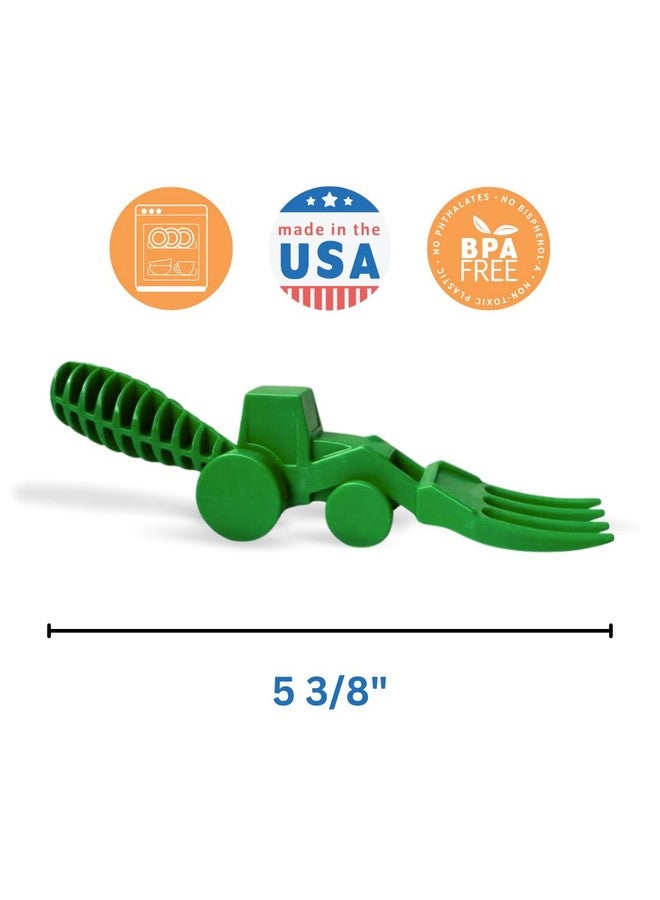 Constructive Eating - Toddler Utensils Made in USA, Dishwasher Safe, BPA Free, Easy Grip Handle, Silverware for Toddlers, Utensils for Kids, Toddler Fork and Spoon - Image 2