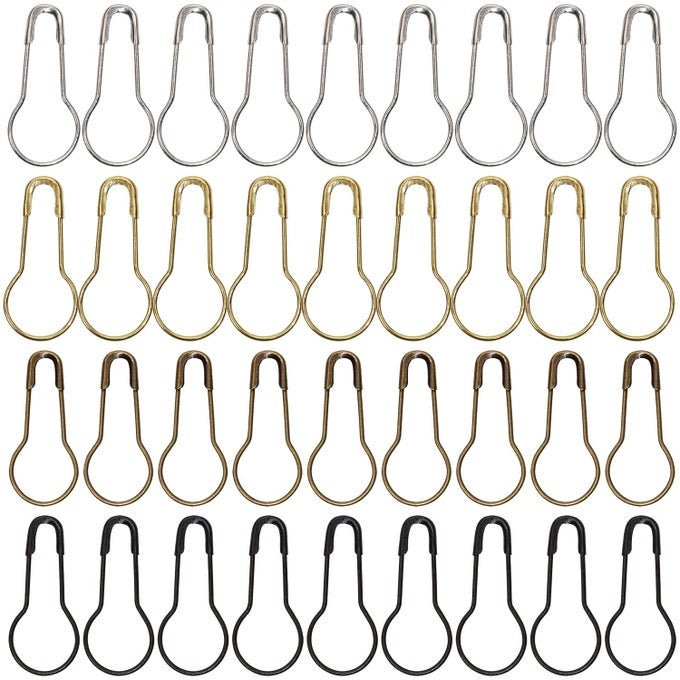 4 COLORED 21MM08 INCH SMALL METAL GOURD SAFETY PINS BULB GUARD CALABASH QUILTING SEWING PIN BEAD NEEDLES FOR DIY CRAFT HOME ACCESSORIES400PCS