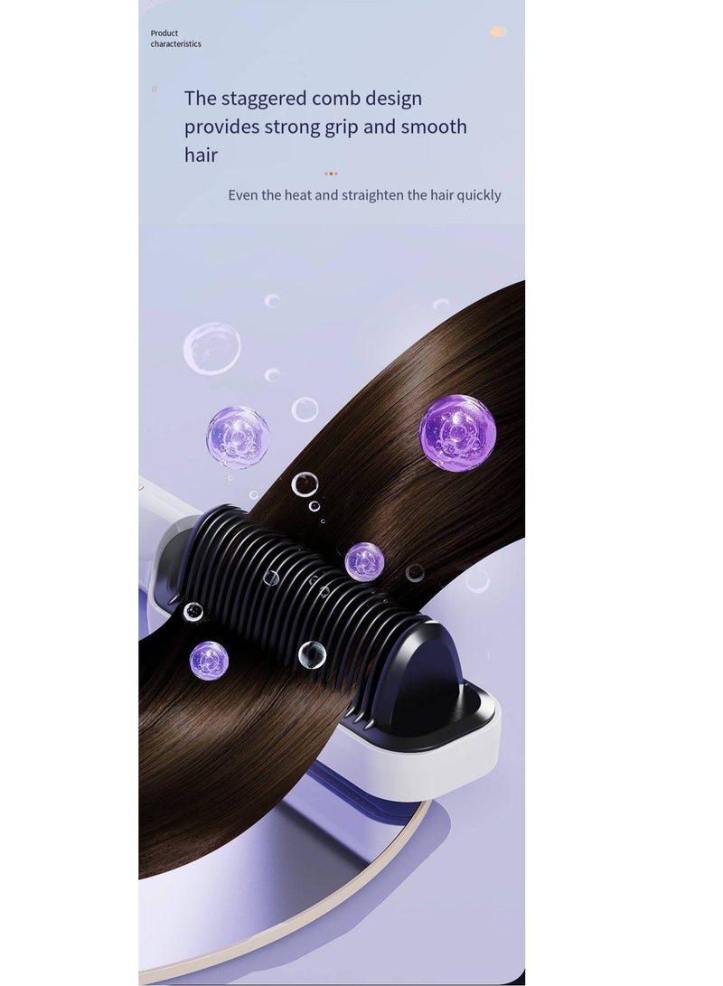 general Mini Ionic Straightening Comb – Travel-Friendly Straightener & Curler for Men/Women, Dual-Use Hair Styling Tool - Image 3