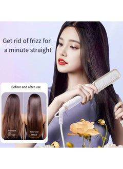 General Mini Ionic Straightening Comb – Travel-Friendly Straightener & Curler for Men/Women, Dual-Use Hair Styling Tool  - Image 4