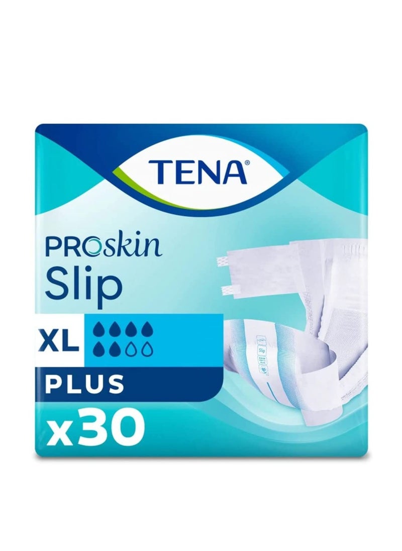 Tena Tena Premium Slip Plus Incontinence Adult Diapers Extra Large 30 Count  - Image 1