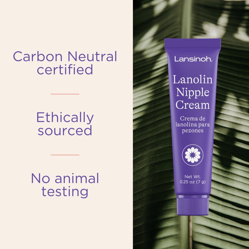 Lansinoh Lanolin Nipple Cream Safe for Breastfeeding Baby, Breastfeeding Essentials, 3 Mini Tubes, Each 0.25 Ounces - Image 5