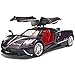 RZAPE Car Toys for Boys 1 18 Scale Diecast Cars Compatible for Pagani Huayra Dinastia Model Car Kits CollectionMetal Pull Back Cars with Light and SoundToy Cars for Boys Age 47Purple - Image 2