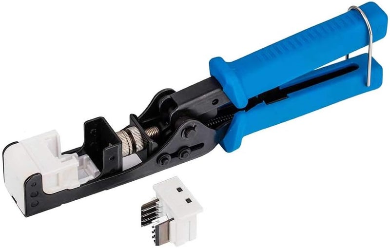 SATMAXIMUM 45° Angled Keystone Speed Termination Tool, Fast & Easy Time Saver Punch Down, 45-Degree RJ45 Cat5e Cat6 Cat6a Keystone Jack Installation, Ergonomic Grip - Image 1