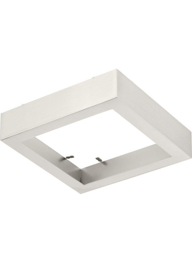 Progress Lighting Everlume Collection Brushed Nickel 7" Edgelit Square Trim Ring - Image 1