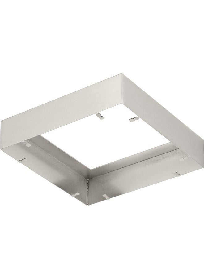 Progress Lighting Everlume Collection Brushed Nickel 7" Edgelit Square Trim Ring - Image 3