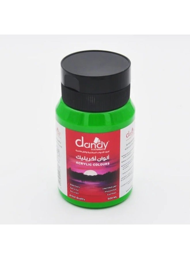 DANDY Green Acrylic Color 500 ml Dandy - Image 1