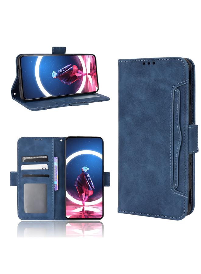 Case For ZTE Nubia Red Magic 7S Pro Skin Feel Calf Texture Card Slots Leather Phone Case