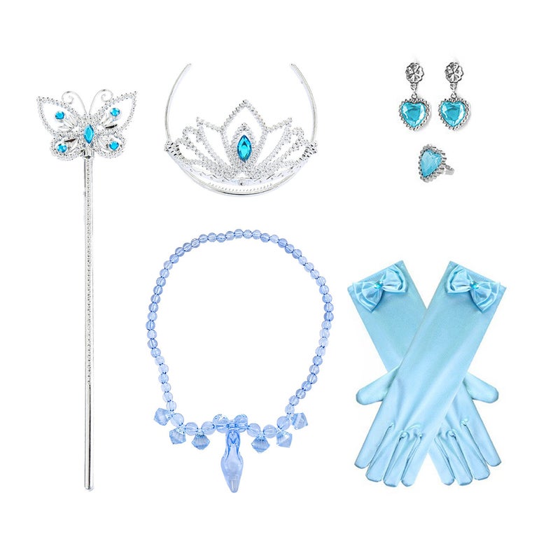 Generic Frozen Princess Heart Necklace Set St25 jewelry set