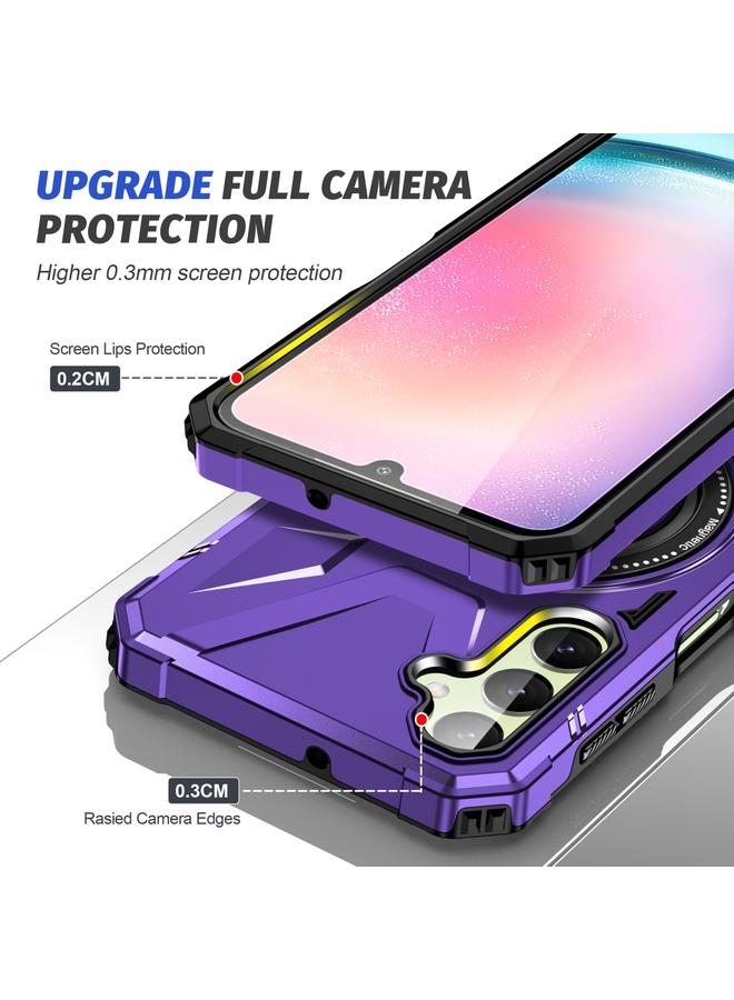 اس-توب جراب لهاتف Samsung Galaxy A54 5G MagSafe جراب مغناطيسي مقاوم للصدمات مع حامل حلقي - Image 4