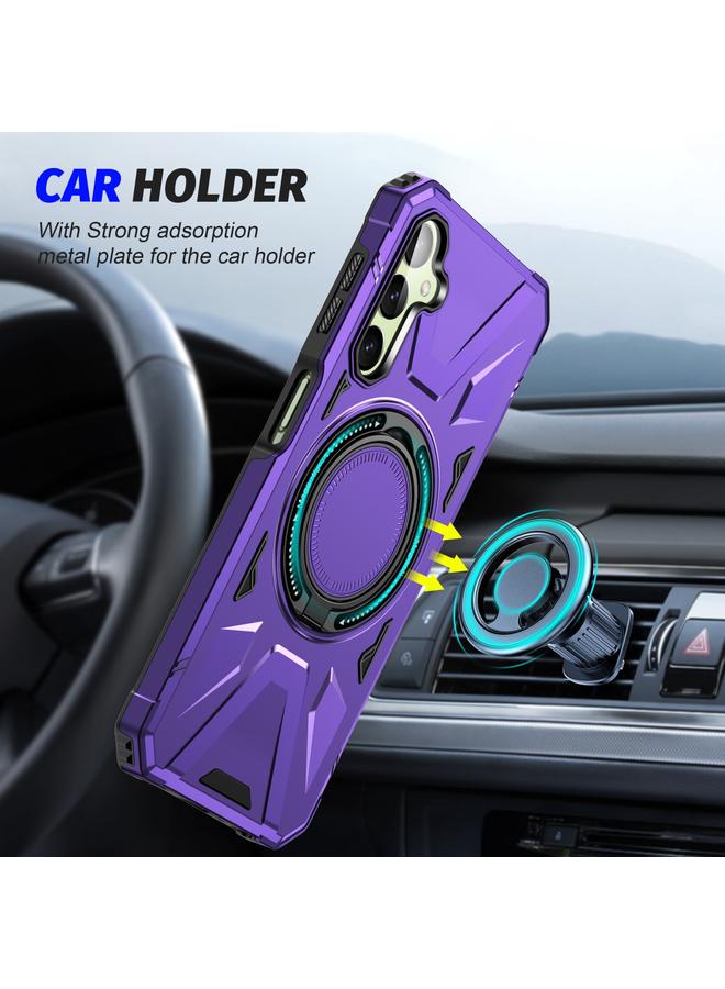 اس-توب جراب لهاتف Samsung Galaxy A54 5G MagSafe جراب مغناطيسي مقاوم للصدمات مع حامل حلقي - Image 2