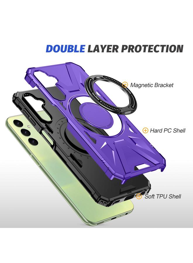 اس-توب جراب لهاتف Samsung Galaxy A54 5G MagSafe جراب مغناطيسي مقاوم للصدمات مع حامل حلقي - Image 3