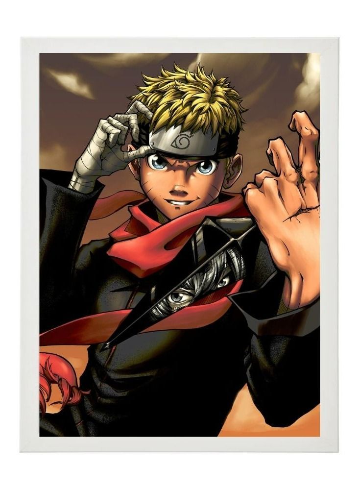 RKN Digital Wall Art Poster Frame Naruto Uzumaki 30X40 cm - Image 1