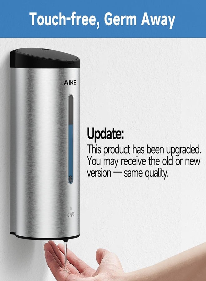 AIKE Wall-Mount Automatic Liquid Soap Dispenser Commercial Large Capacity Brushed Stainless Steel Finish Model AK1205 - Image 3