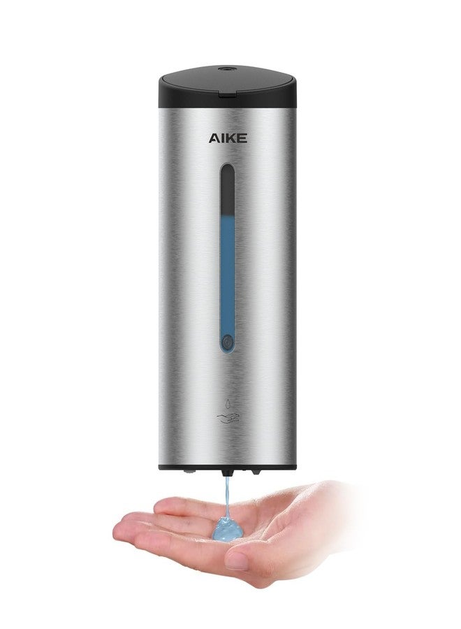 AIKE Wall-Mount Automatic Liquid Soap Dispenser Commercial Large Capacity Brushed Stainless Steel Finish Model AK1205 - Image 1