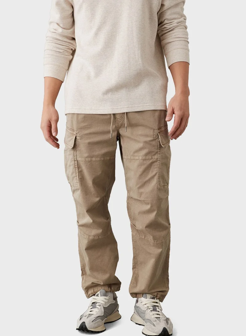 American Eagle Pocket Detail Drawstrings Cargo Pants