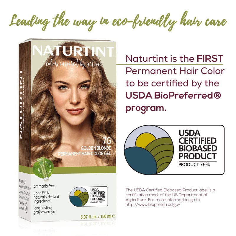 Naturtint 7G Golden Blonde Permanent Hair Color (Pack of 1), Ammonia Free, Vegan, Cruelty Free, up to 100% Gray Coverage, Long Lasting Results (Packaging may vary) - Image 3