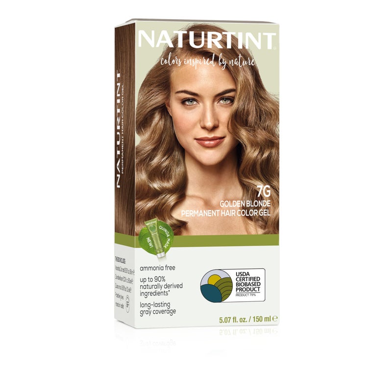 Naturtint 7G Golden Blonde Permanent Hair Color (Pack of 1), Ammonia Free, Vegan, Cruelty Free, up to 100% Gray Coverage, Long Lasting Results (Packaging may vary) - Image 1