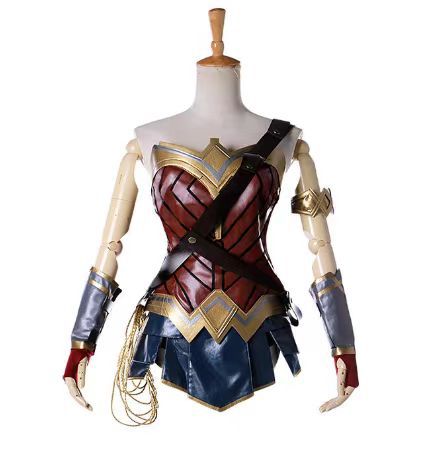 Wonder Woman Cosplay Costume Halloween Female Outfit Including boot cover