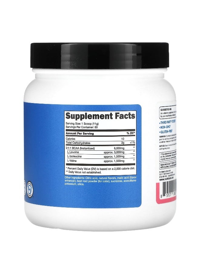 Nutricost - Nutricost, Performance, BCAA, Raspberry Lemonade, 1.5 lb (660 g) - Image 1