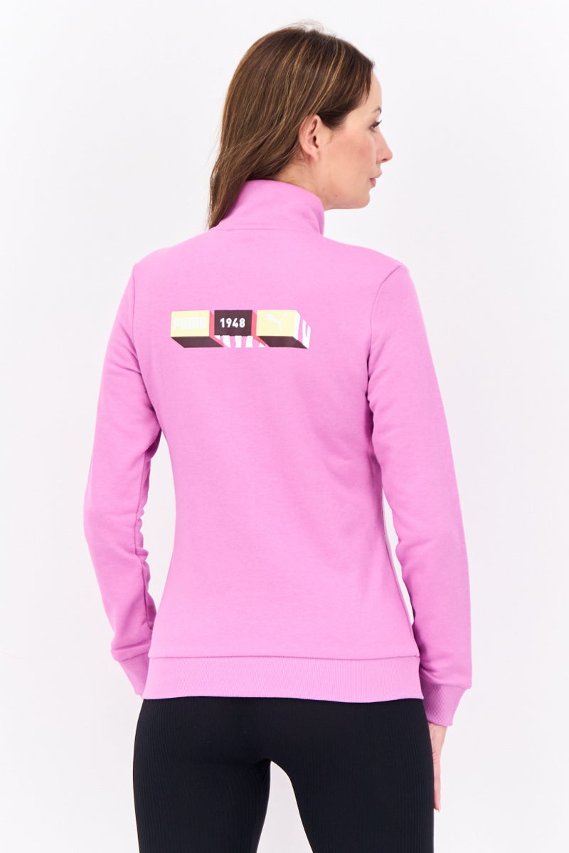 PUMA Women Relaxed Fit Long Sleeves Outdoor Jacket, Pink - Image 2