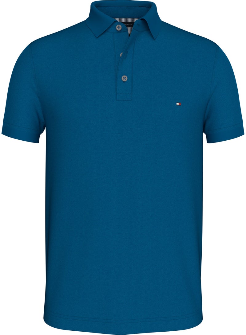 TOMMY HILFIGER 1985 Slim Fit Pique Polo Shirt - Image 1