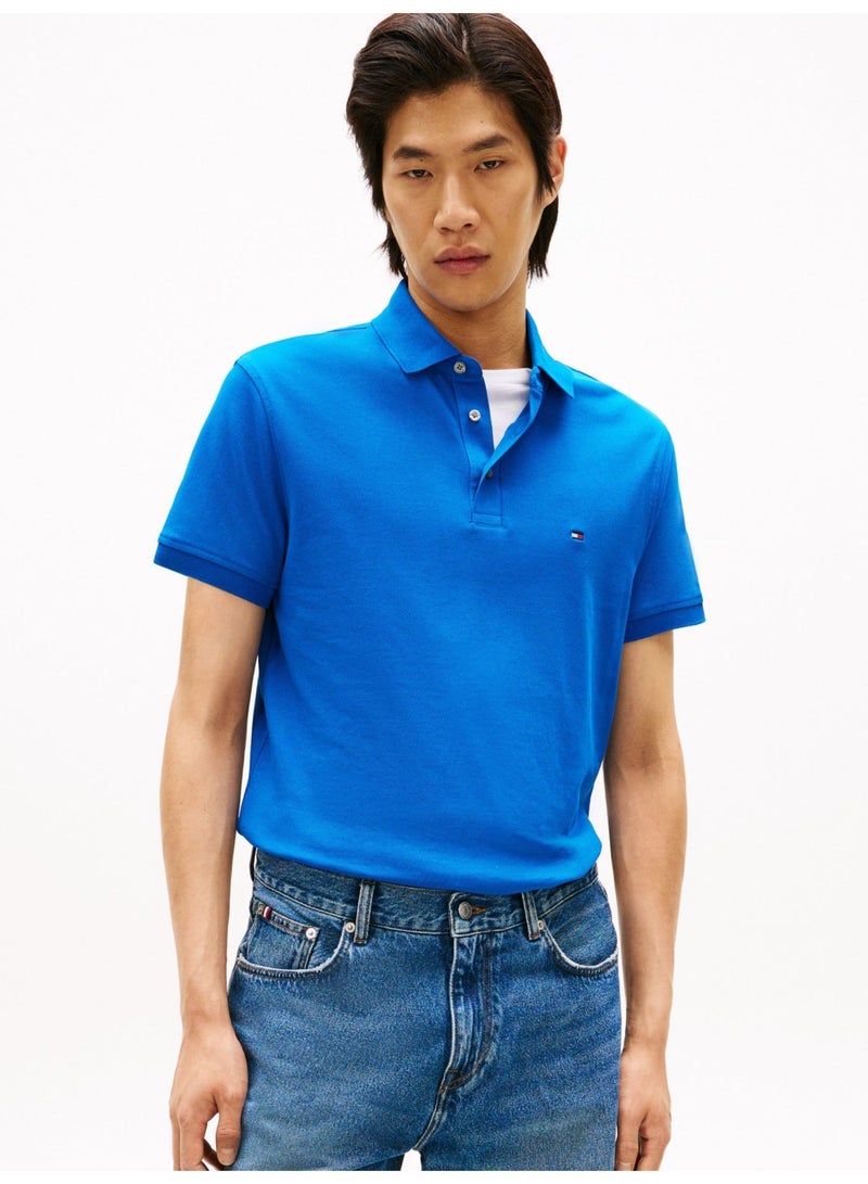 TOMMY HILFIGER 1985 Slim Fit Pique Polo Shirt - Image 1