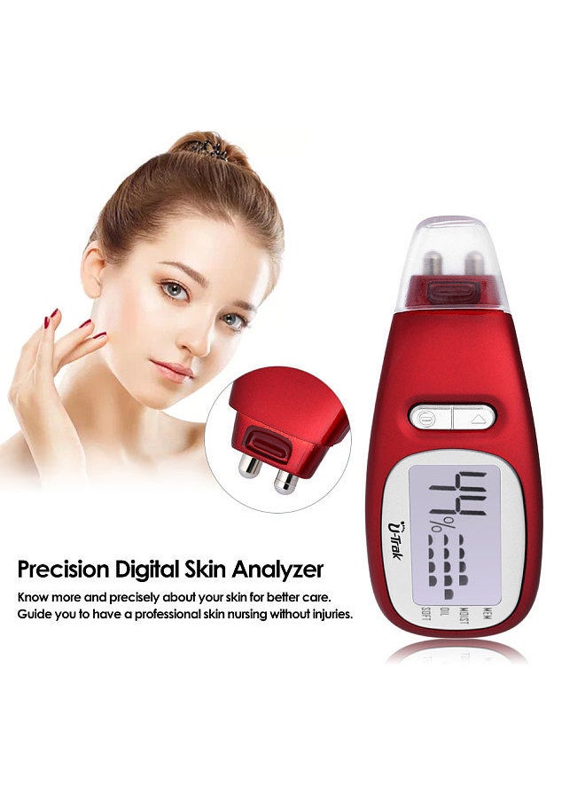 Generic - Skin Analyzer Tester Precision Digital LCD Display Facial Body Skin Care Moisture Oil Softness Analysis Handheld - Image 1