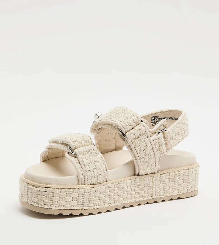 ستيف مادن Steve Madden Bigmona Women's Light Yellow Flat Sandals