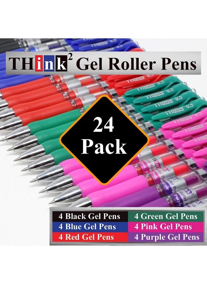 ALIMITOPIA 12Pcs Gel Pen Black Ink Roller Marker Pen(Carrot Styling)  - Image 4