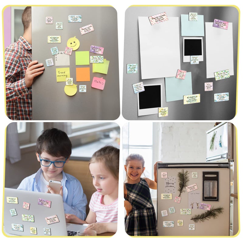 Oudain أوداين 36 قطعة مغناطيس آيات الكتاب المقدس للثلاجة مغناطيسات مسيحية آيات الكتاب المقدس مغناطيسات ثلاجة ملهمة تحفيزية مغناطيسات دينية بالجملة للنساء هدايا المكتب مستلزمات ديكور المنزل - Image 5