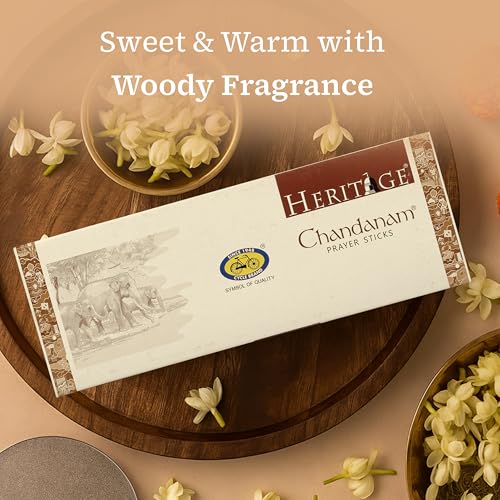 Cycle Pure Heritage Chandanam Prayer Sticks (Chandanam Incense Sticks) | Pack Of 2 | Sandalwood Incense For Positive Energy, Puja, Relaxation, Havan - Image 5