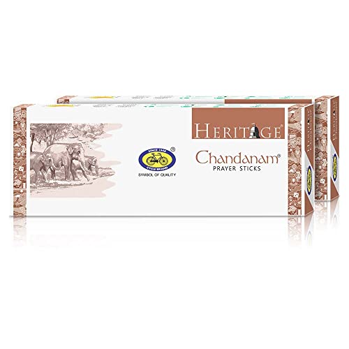 Cycle Pure Heritage Chandanam Prayer Sticks (Chandanam Incense Sticks) | Pack Of 2 | Sandalwood Incense For Positive Energy, Puja, Relaxation, Havan - Image 1